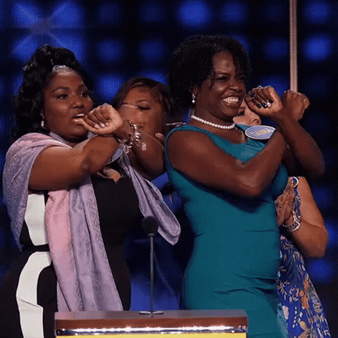 Blocking Celebrity Family Feud GIF by ABC Network