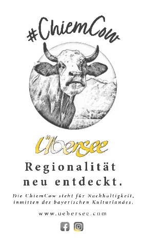 Bio Cow Sticker by Tourist Info Übersee