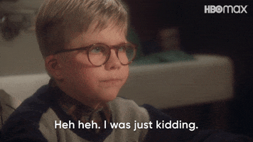 A Christmas Story Lol GIF by HBO Max