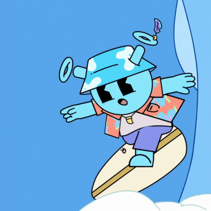 Surf Surfing GIF by Quirkies