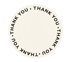 Thank You Sticker by PROCEANIS