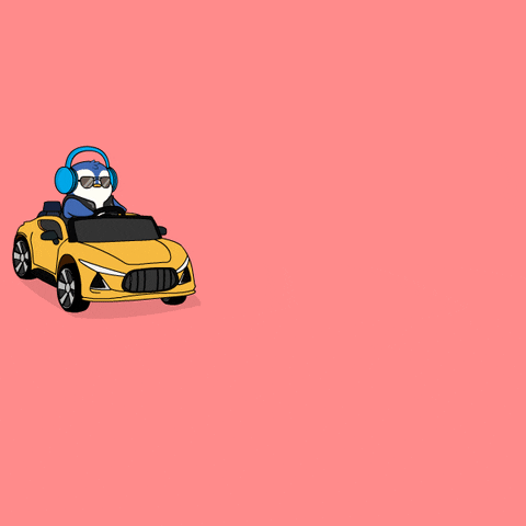 Drifting Like A Boss GIF by Pudgy Penguins