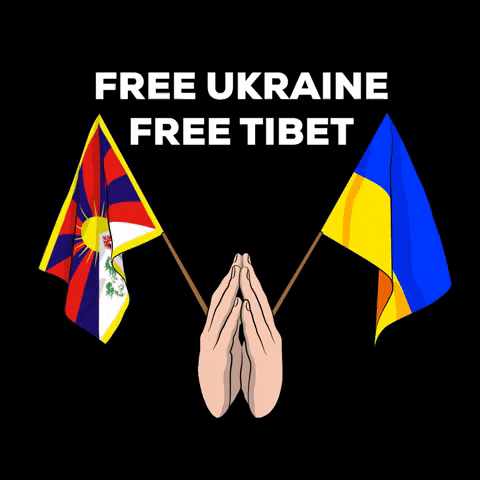 Free Tibet Flag GIF by Tibet Initiative Deutschland e.V.