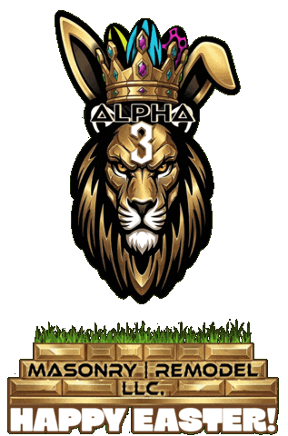 Lion Paving Sticker by Alpha 3 Masonry And Remodel