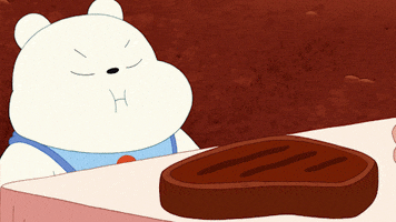 We Bare Bears Steak GIF by Cartoon Network EMEA
