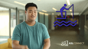 American Sign Language Fishing GIF by ASL Connect