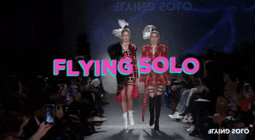 FlyingSoloNYC fashion nyc runway newyorkfashionweek GIF