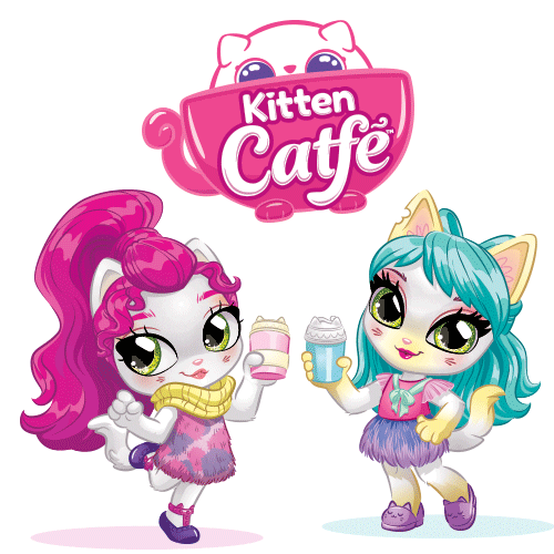 Coffee Cute Kittens Sticker by Kitten Catfé™