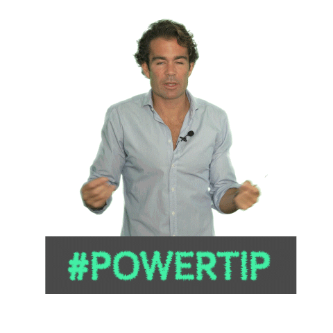 Power Tip Sticker by ThePowerMBA