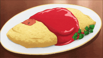 omelette rice pizza GIF