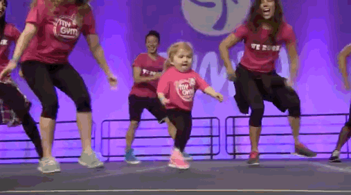 dance video news mic audrey GIF