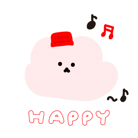 Happy 코카콜라 Sticker