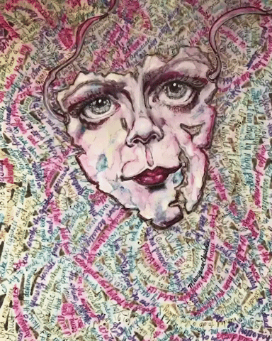 Face Thinking GIF by Maryanne Chisholm - MCArtist