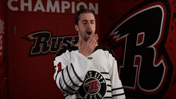 Alex Campbell Yawn GIF by Rapid City Rush