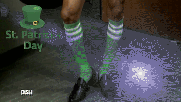 St Patricks Day Costume GIF by Dish Nation
