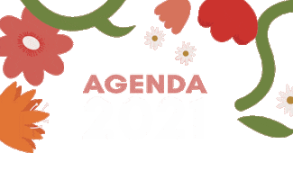 Flores Agenda Sticker by Blanco Papel
