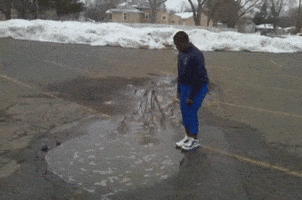 road water splash gif
