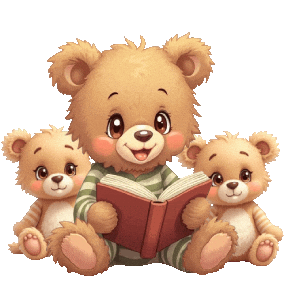 Cute Teddy Bears Sticker