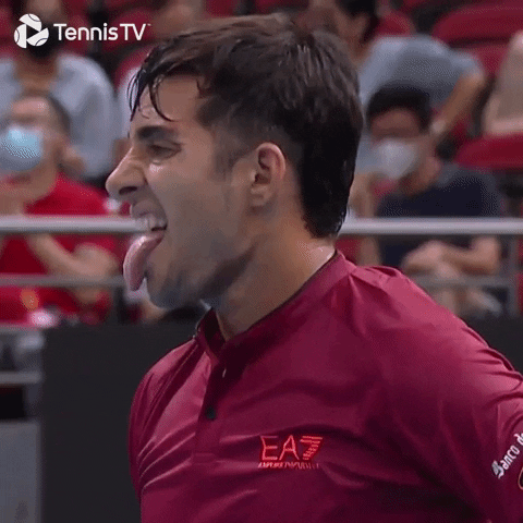 Tired Funny Face GIF by Tennis TV
