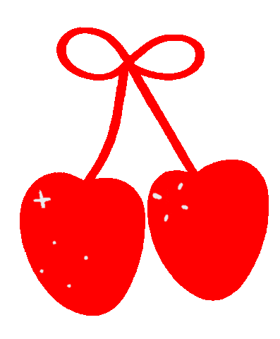 Sparkle Cherry Sticker by My Violet