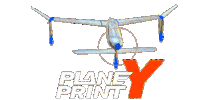 Y Rcplane Sticker by planeprint