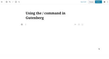 Wordpress Gutenberg GIF