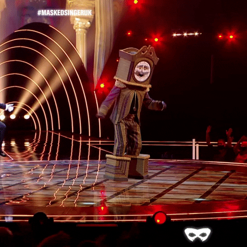 Grandfather Clock GIF by The Masked Singer UK