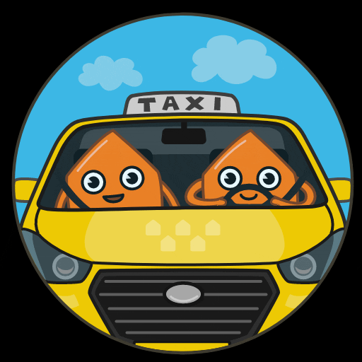 Citymobiltaxi halloween taxi ситимобил такси GIF