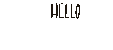 Lettering Nice To Meet You Sticker