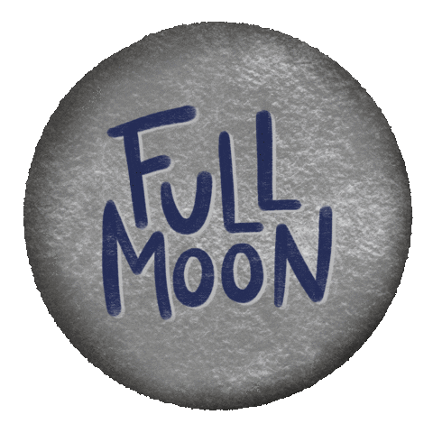 Full Moon Star Sticker by Emilia Desert