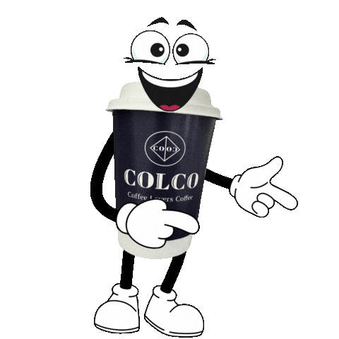 This Way Love Coffee Sticker by Colco Joe