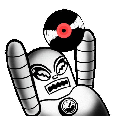 Vinyl Sticker by Lunchbox Records