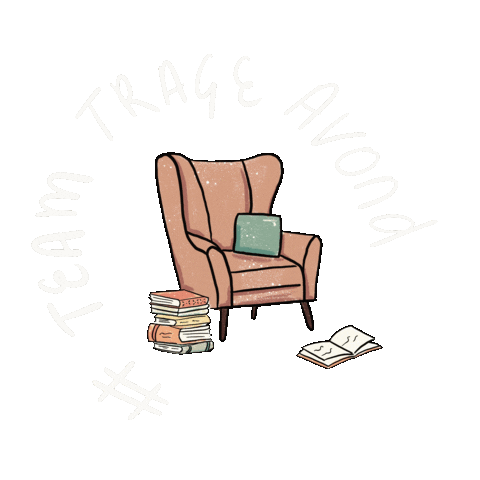 Team Trage Ochtend Sticker by Lauranne leest