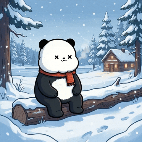 Relaxing Cold Weather GIF by Kanpai Pandas