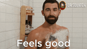 Feels Good GIF by DrSquatchSoapCo
