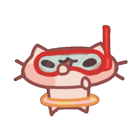 Cat Scuba Sticker