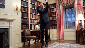 Jumping Barack Obama GIF by BuzzFeed