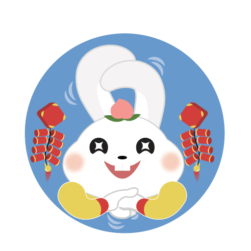 Chinese New Year Rabbit Sticker by riverhongbao