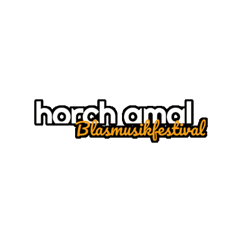 Horch amal Sticker