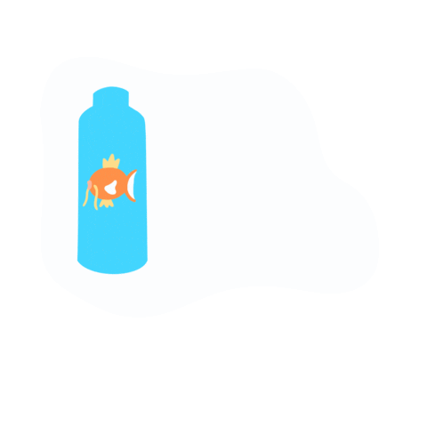 Water Bottle Plastic Free Sticker