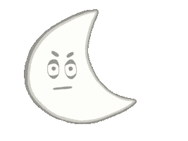 Sleepy La Luna Sticker by ninadf
