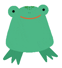 Hamburger Frog - Frog - Sticker