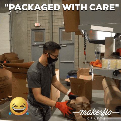 MakerfloCrafts shipping tumblers handle with care makerflo GIF