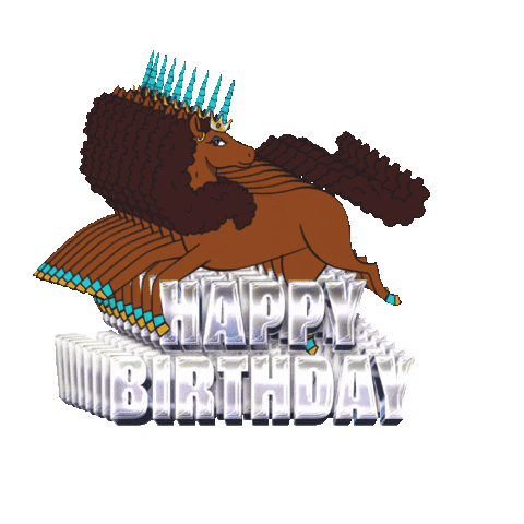 Happy Birthday GIF by Afro Unicorn