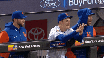 Happy Major League Baseball GIF by New York Mets
