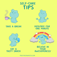 Be Kind To Yourself Mental Health GIF by Positively Ghostly