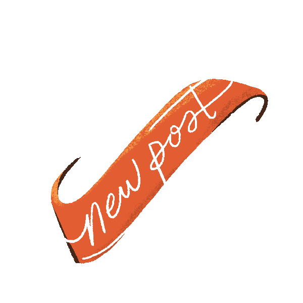 New Post Label Sticker