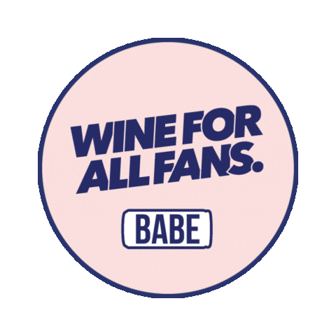 Football Fan Wine Sticker by BABE Wines