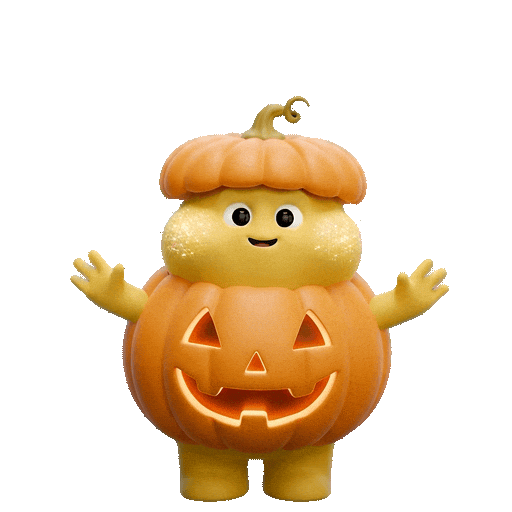 Trick Or Treat Halloween Sticker by Butter baby