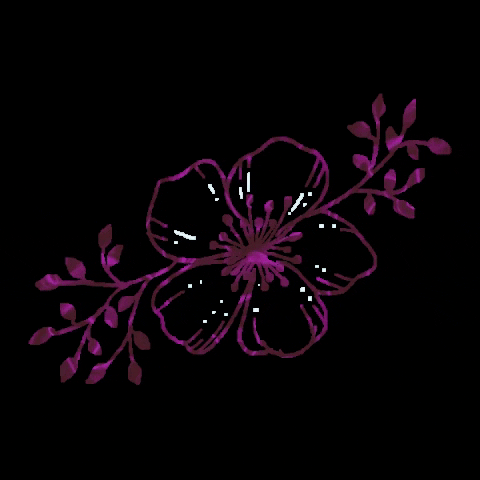 PaperFlowerFR gif artist fleur lunaire fleur rose GIF